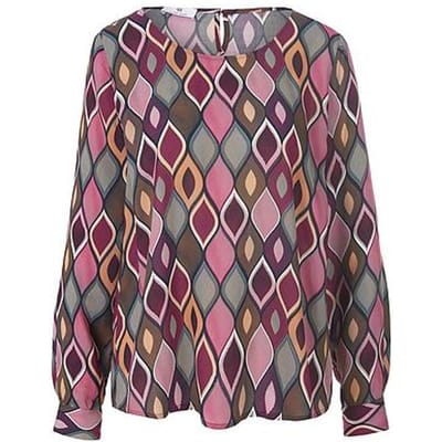 Blouse zonder sluiting Van Peter Hahn pink
