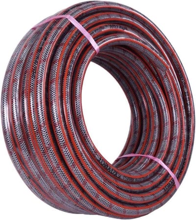 Hogedrukslang - Tuinslang PVC - Tuin besproeien - Versterkt 3-laags - 5 meter - Grijs