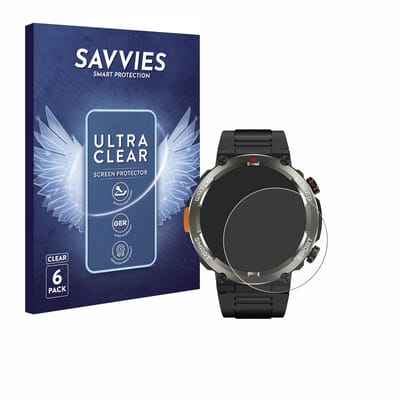 Savvies - Screenprotector voor Blackview W50 Pro 1.45" - Folie Beschermfolie transparant 6 Stuks