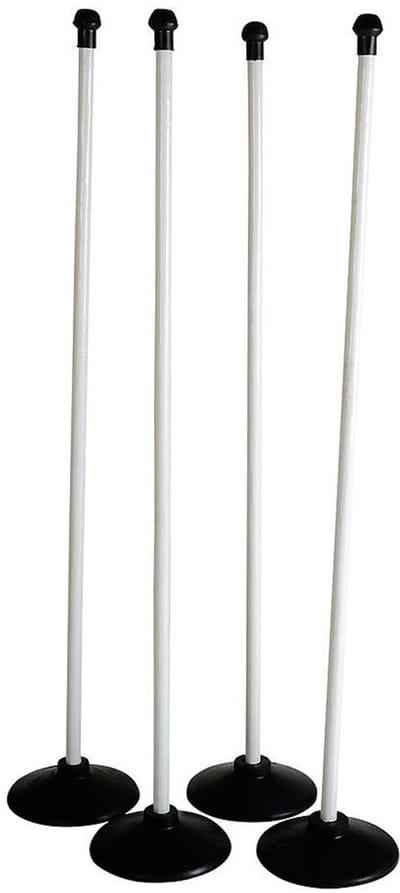Aresson Sportpalen 123 Cm Rubber/kunststof Wit/zwart 12 Stuks