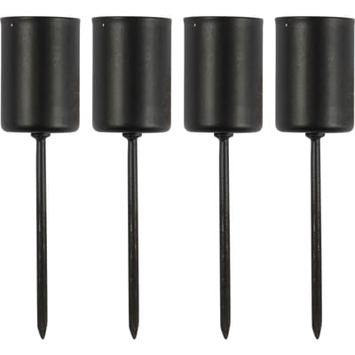 CC Candle holder, H: 9,5 cm, dia. 22,5 mm, 4 pc/ 1 pack