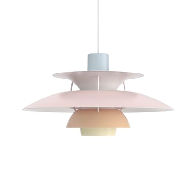 Louis Poulsen PH 5 2022 Hanglamp - blauw/roze/perzik