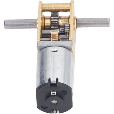 DC Wormwielmotor 34RPM Dubbele As Tandwiel Snelheidsreductiemotor voor Intelligente Auto Robot Oven