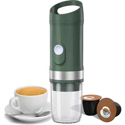 Draagbare Elektrische Espressomachine Draadloos Warm en Koud Brouwen 3oz Single Serve Mini Koffie