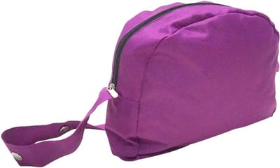 Poppenwikkeltas roze paars voor poppen tot 50 cm - moderne slaapzak met ritssluiting