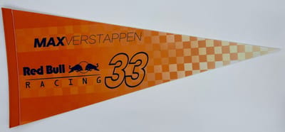 Red Bull Racing Max Verstappen F1 Vaantje - Oranje Redbull - 31x72 cm