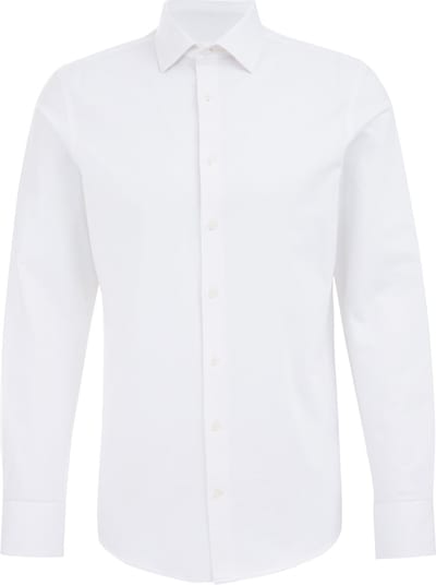 WE Fashion Heren Premium slim fit overhemd met jacquard structuur