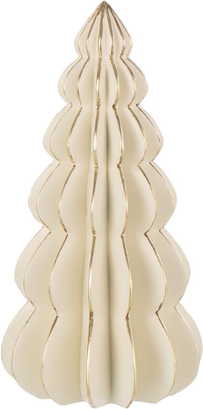 J-Line decoratie Boom Origami - polyresin - wit/goud - large