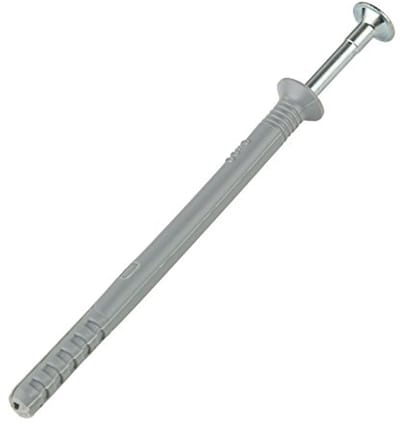 Nagelplug 6x80 - Nylon Plug voor Hout en Betonsoorten - Verzonken Kop voor Eenvoudige Montage