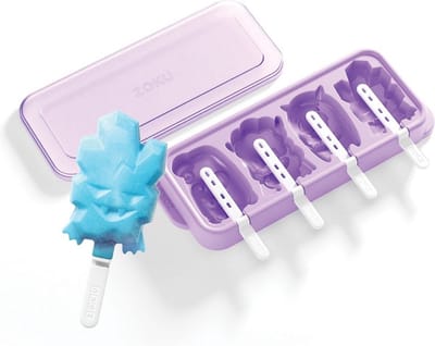 Zoku - IJsjesmaker - IJslollie maker - IJsvormpjes - Maak Je Eigen IJsjes - Monsters - Set van 4 IJsjes