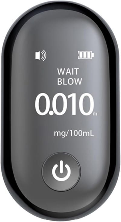 Alcoholtester - Oplaadbare alcoholtester - Digitale alcoholtester - Digitale alcoholtester zonder mondstuk - Detector-ademtester - Alarm met LED-display - Alcoholtester voor Nederland, België