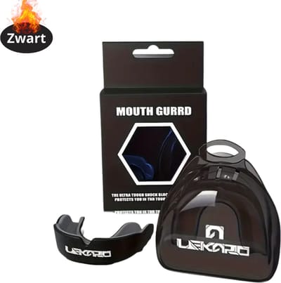 Livano Mouthguard - Bitje Kickboksen - Vechtsport - Gebitsbeschermer - Boksen - Kinderen & Volwassenen - Zwart