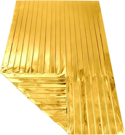 Lichtgewicht thermische deken - Reisdeken isolatie - Outdoor avonturen - Efficiënte warmteretentie - 200 x 140 cm - Zilver
