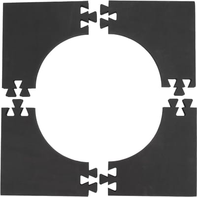 Dartbord Muurbeschermer - Surround Set - Darts Spelen - Gereedschapsvrije Montage - 4 Delig - Zwart