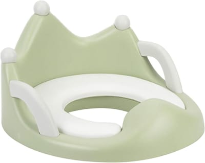 Kinder toiletbril - Potty training seat - Zindelijkheidstraining kind - Antislip en spatbescherming - 43.4 x 36.5 cm - Groen