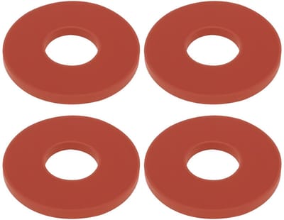 Dailygoods- Veiligheidsklep 4 Stks - 26mm Buitendiameter - 10mm Binnendiameter - 2mm Dikte - EPDM Materiaal - Compatibel met Battistella/Unika - Veiligheidsventiel