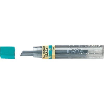 Potloodstift Pentel B 0.7mm zwart koker à 12 stuks
