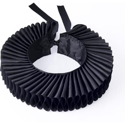 Puur Handgemaakt Paleis Aristocratisch Literair Nepkraag Retro Lav Kraag Coldplay Pografie Bruiloftsaccessoires Requisieten black