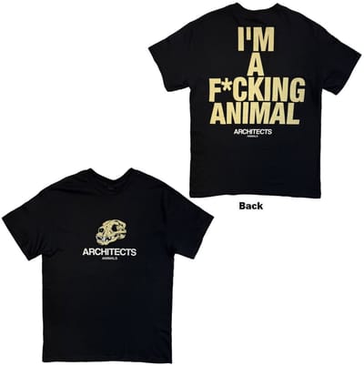 Architects - I'm A F*cking Animal Heren Tshirt - S - Zwart