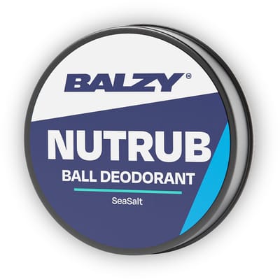 BALZY® NutRub® Salt & Citrus – Natuurlijke Ball Deodorant voor Mannen – Unieke Formule met Magnesium & Sheaboter – Verzorgt, Beschermt & Houdt Fris – Speciaal voor Intieme Zones