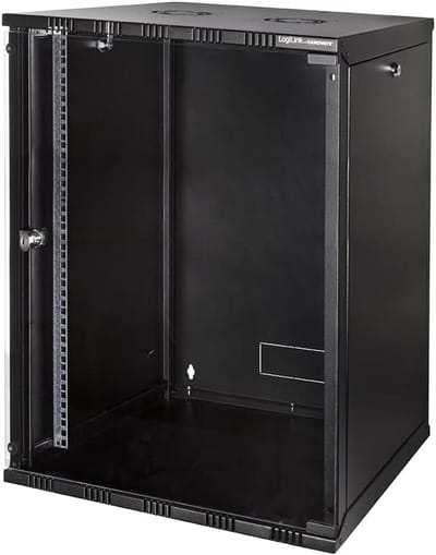 19 inch Server Wandkast 15HE 560mm Diep Ongemonteerd Zwart