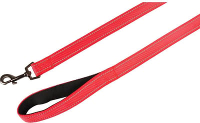 Flamingo Rover Hondenlijn / Hondenriem - Nylon - Ultar Red - Reflecterend - 100 cm x 25 mm