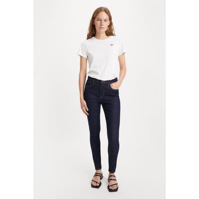 Levi's 720 Hirise Super Skinny Deep Serenity Maat: W27L30 | Skinny Jeans Outlet | Dames | Blauw