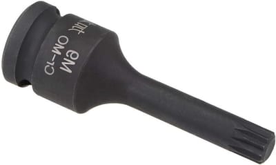 Impact Triple Square Spline Bit Socket 1/2" Drive M9 (9mm) - Premium CR-MO Staal, 78mm Lengte voor Momentsleutel, Ratelsleutel en Impactboormachines