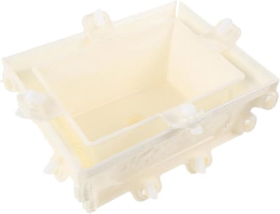 Betonnen Bloempotvorm - Plastic Cementmal - DIY Buiten Decoratie - Herbruikbaar Weerbestendig - 25x18x12 CM - Beige