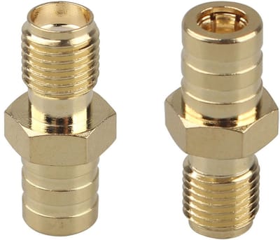 Allecto - SMA jack naar SMB bus coaxiale adapter - WiFi transceiver radio - zwart - GPS radio scanner - externe antenne RF toepassing - geschikt vo..