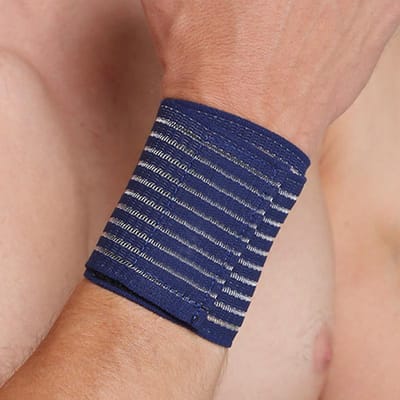 1 ST Elastisch Verband Hand Sport Polsband Sportschool Ondersteuning Beschermer Polsbrace Tennis Katoen Zweet Fitness Pols Sportonderdelen 40x7.5cm
