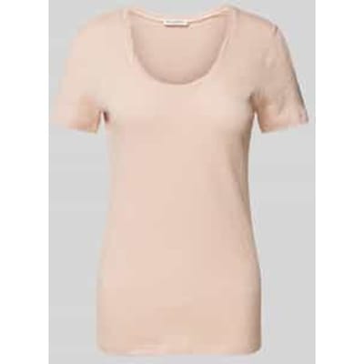 Shaped fit T-shirt van puur katoen