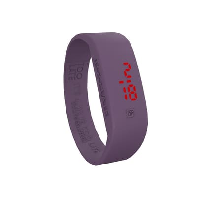 TOO LATE - siliconen horloge - ORIGINAL LED WATCH - Violet - polsmaat M