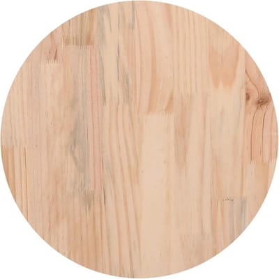 Rond Tafelblad Massief Grenenhout Onbehandeld - Vervangend Houten Blad voor Eettafel of Salontafel Ø30 cm