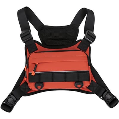 Borsttas voorzijde Camping Vest Rugzak voor Heren Dames Hardlopen Tactische Pack Sport Outdoor Fietsen Hardlopen vissen Reizen Rig Tas