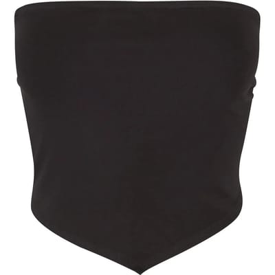 Urban Classics Knotted Bandeau Dames Top - zwart - L
