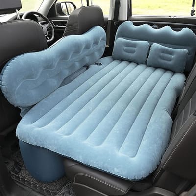 Auto Luchtbed - Reisbed Slaapsysteem - Comfortabel Reizen - Specifiek Voertuigmodel - 85 x 130 cm - Blauw