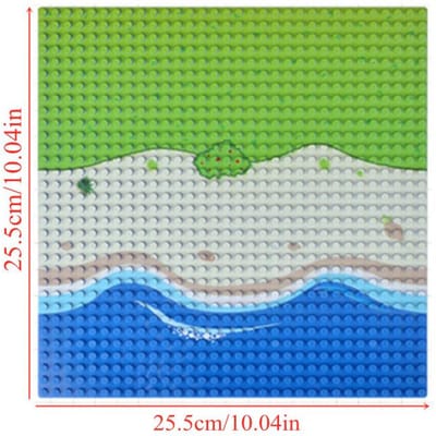 1 st 32*32 stippen Basisplaat Strand Eiland Basisplaat Bouwstenen Werkt Met s Stenen Kerstcadeau Speelgoed voor Kinderen green