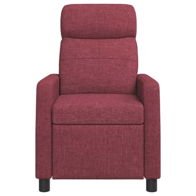 vidaXL - Recliner - Wijnrood - Stof