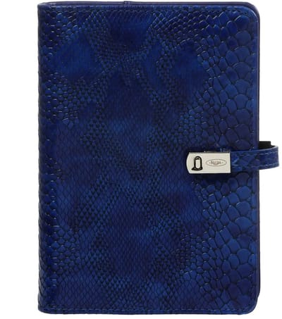 1111-75 Personal Bindmiddel Organizer Croco Indigo 1 week per 2 paginas 2026-2027-2028