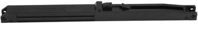 Dailygoods- Softclose Veersysteem met Demper - Schuifmechanisme - Bevestigingsschroeven - Staal - Zwart - Maximale belasting 80 kg - Deurschuifmechanisme