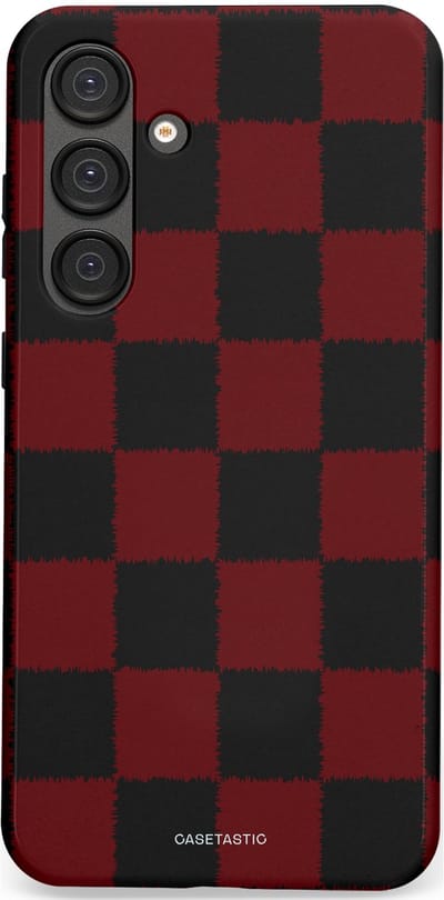 Casetastic hoesje geschikt voor Samsung Galaxy S25 Plus - Dubbellaagse bescherming - De Houthakker - Fashion Case - Zwart Bordeaux