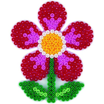 Hama - Strijkkralen Grondplaat - Bloem Wit