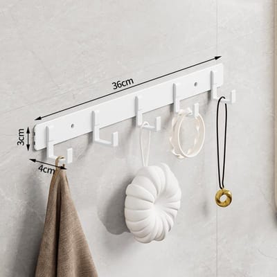 Haak Witte Handdoekhaak Voor Badkamer Kleding Kapstok Slaapkamer Ruimte Badjashaak Woonkamer Keukenruimte Accessori
