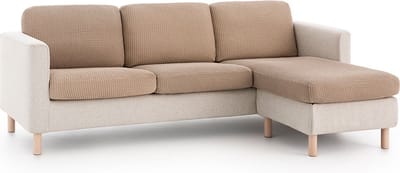 Belmarti® Zitkussenhoes Bali - 45cm tot 65cm breed Linnen - Universele Belmarti® zitkussen hoes voor elke zithoek - Multi-elastisch