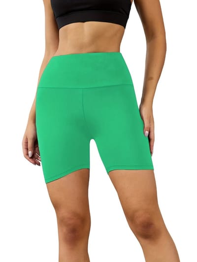 Livano Biker Short Dames - Korte Legging - Lange Onderbroek - Bikershort - Met Pijpjes - Lichtgroen - Maat XS