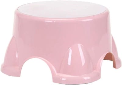 Badkamer Krukje - Toilet Krukje - Veiligheid Verhoging - Antislip Materiaal - 19.5 x 13 cm - Roze