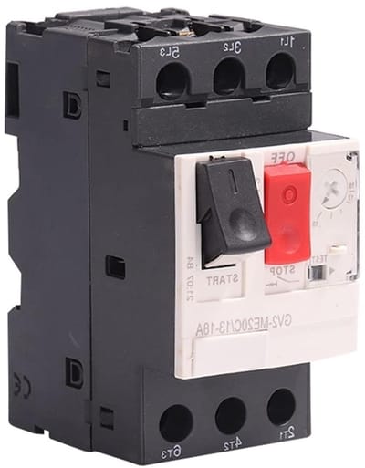 Motor Beschermer - Stroomonderbreker Schakelaar - Motor Beschermen - Hoge Breekcapaciteit - 1-1.6A - Grijs