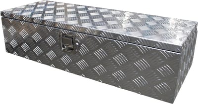 Gereedschapskist aluminium 900x380x230mm kofferslot - Disselbak - Disselkist - Gereedschapskist - Disselkist Aanhangwagen - Novio
