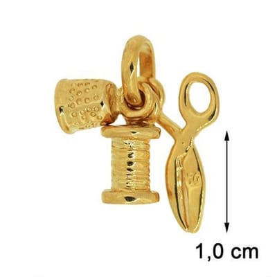 Blinx Jewels Vergulden Hanger Schaar Naaigerief